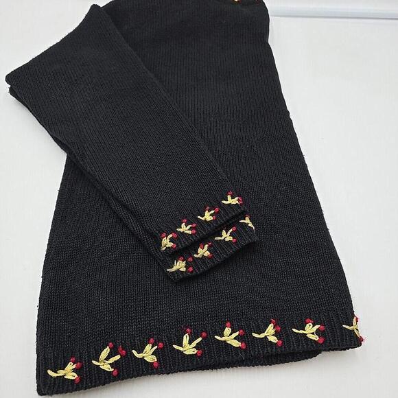 Casual Corner Ugly Christmas Embroidered Beaded Button Up Cardigan Sweater PS - Picture 16 of 16